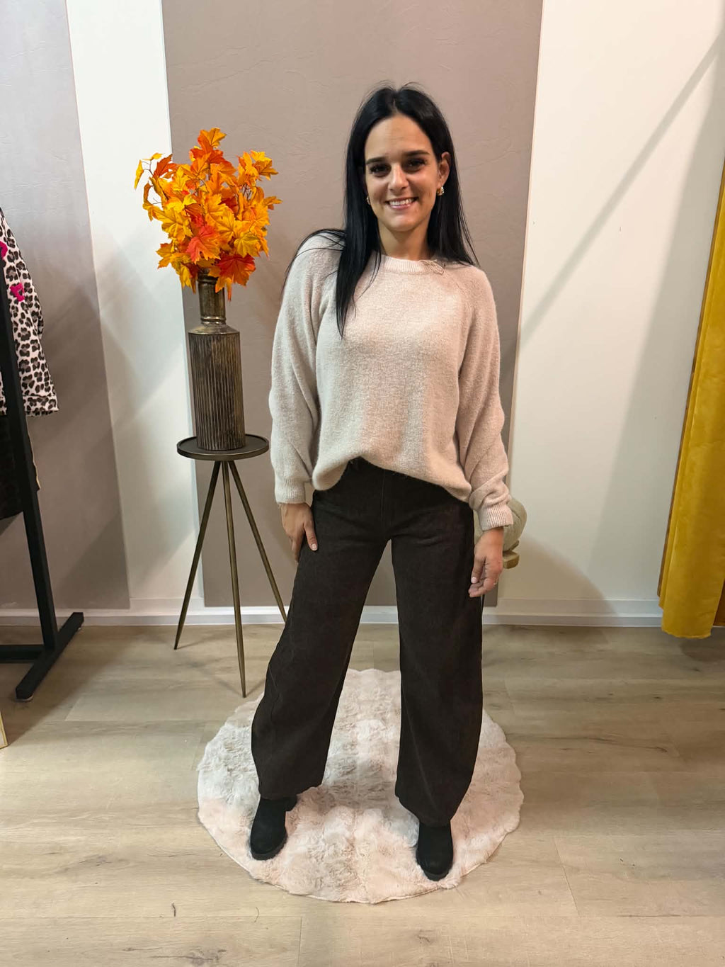 Broek Sharon - bruin