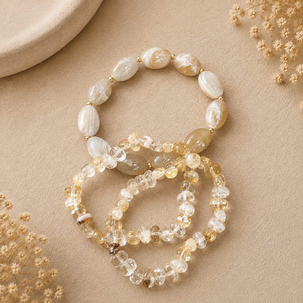 Armbandenset golden glow