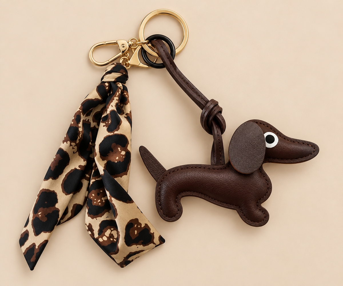 Keychain Dachshund - bruin