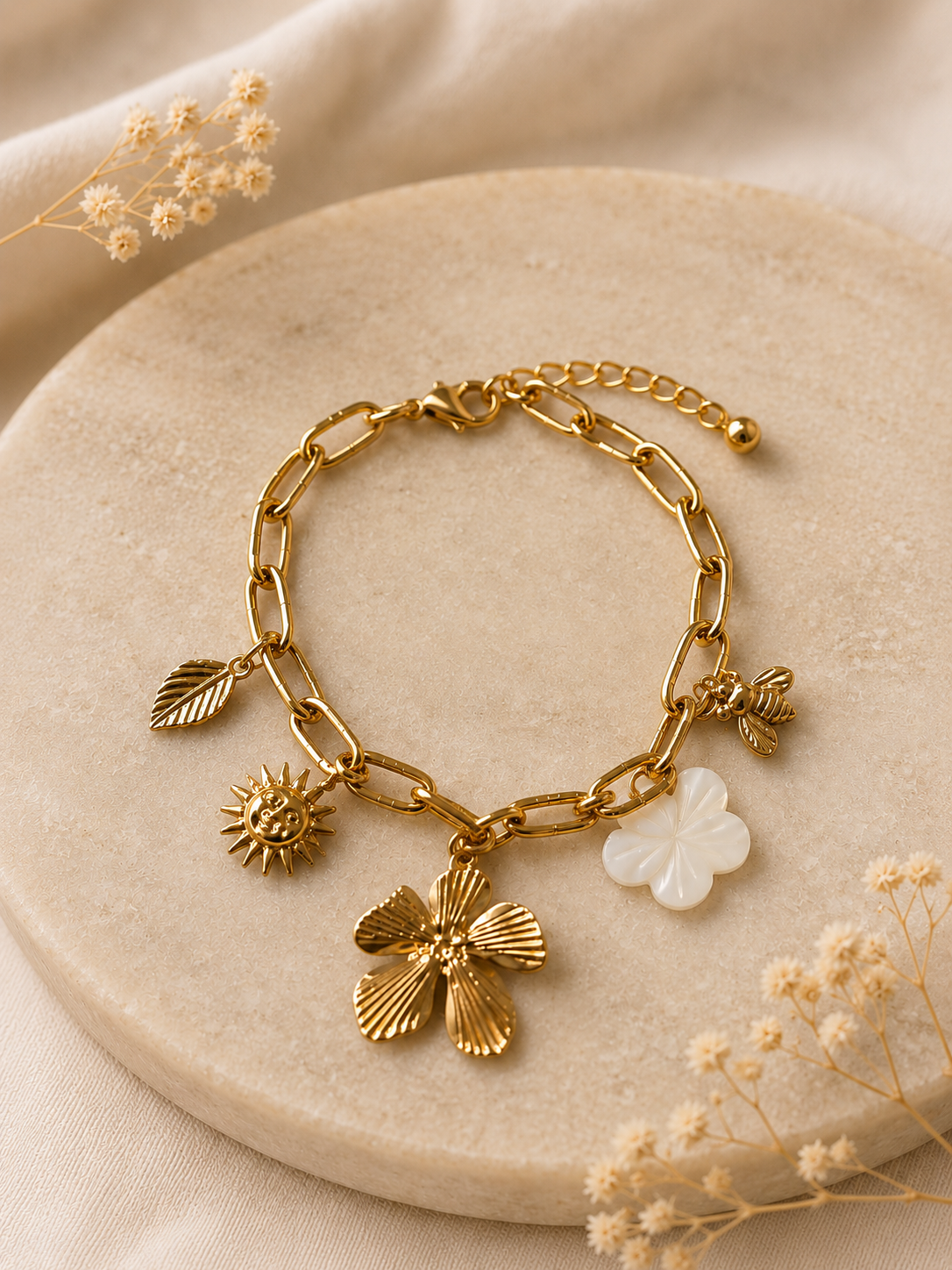 Daisy bedel armband - bloem