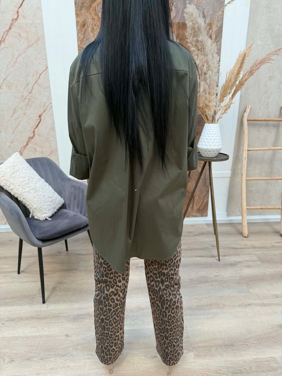 Hemd Linda - kaki