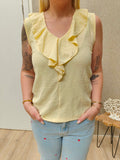 Top glitter - geel