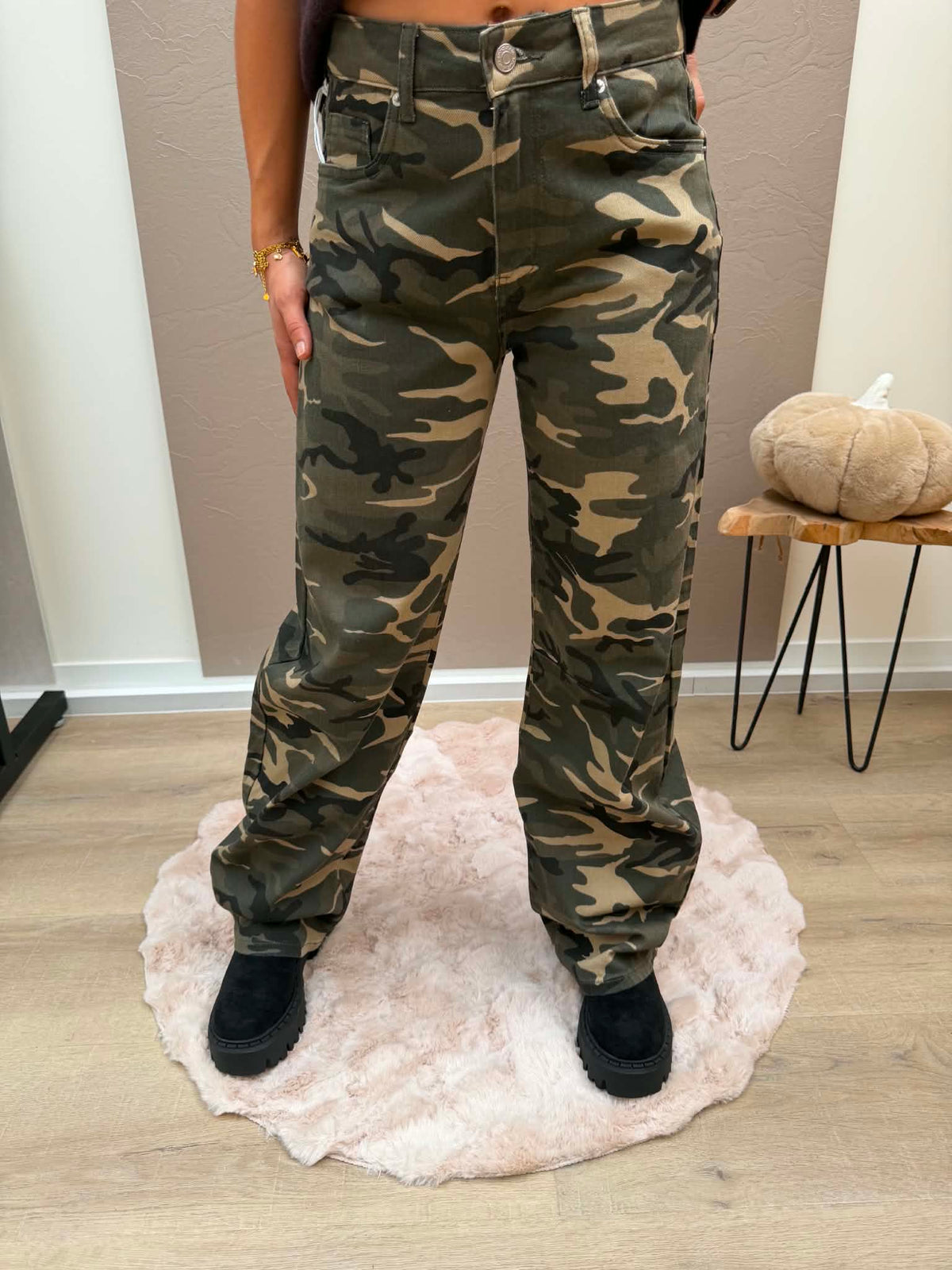 Senna broek - legerprint