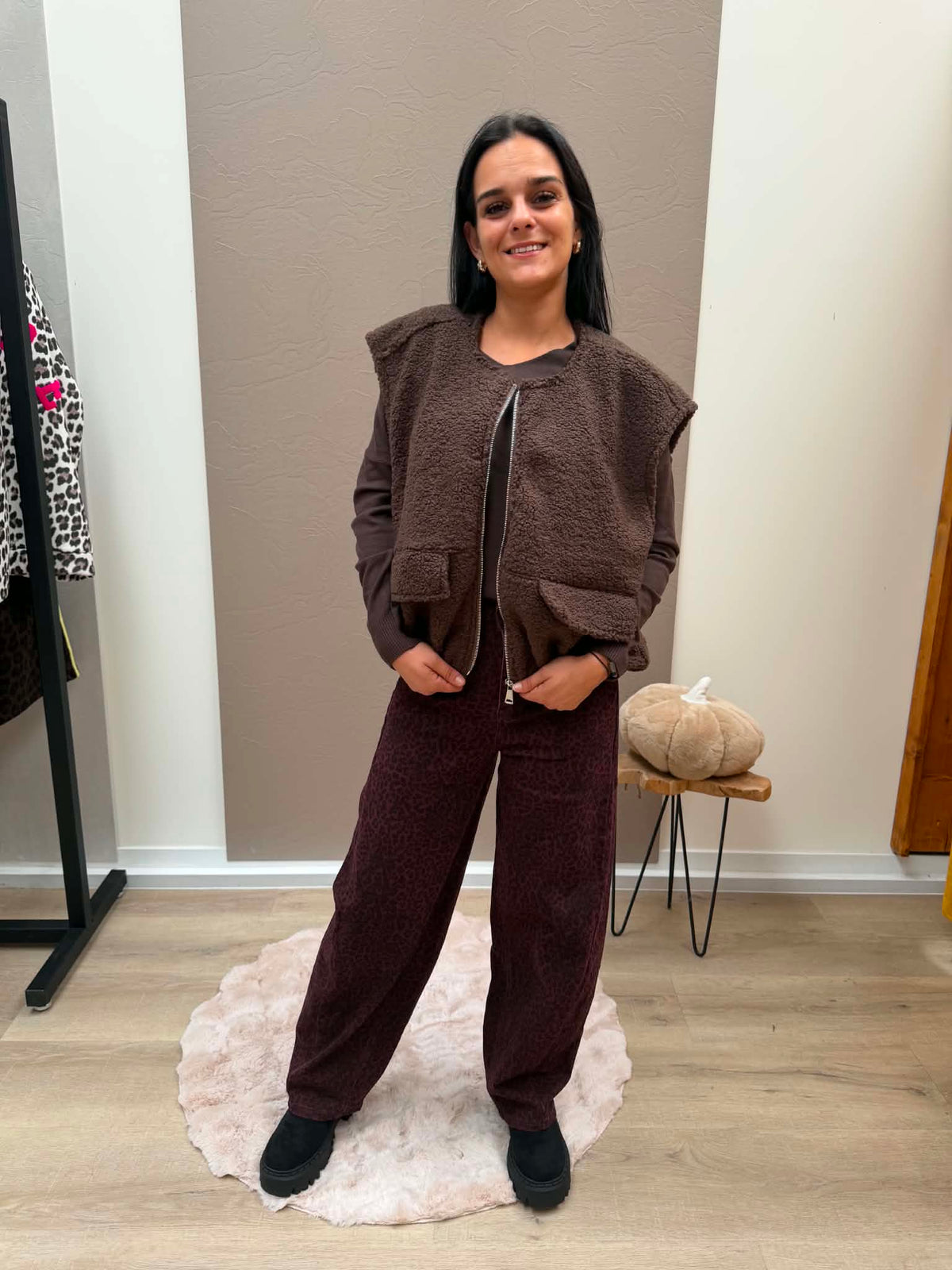 Yara gilet - teddy