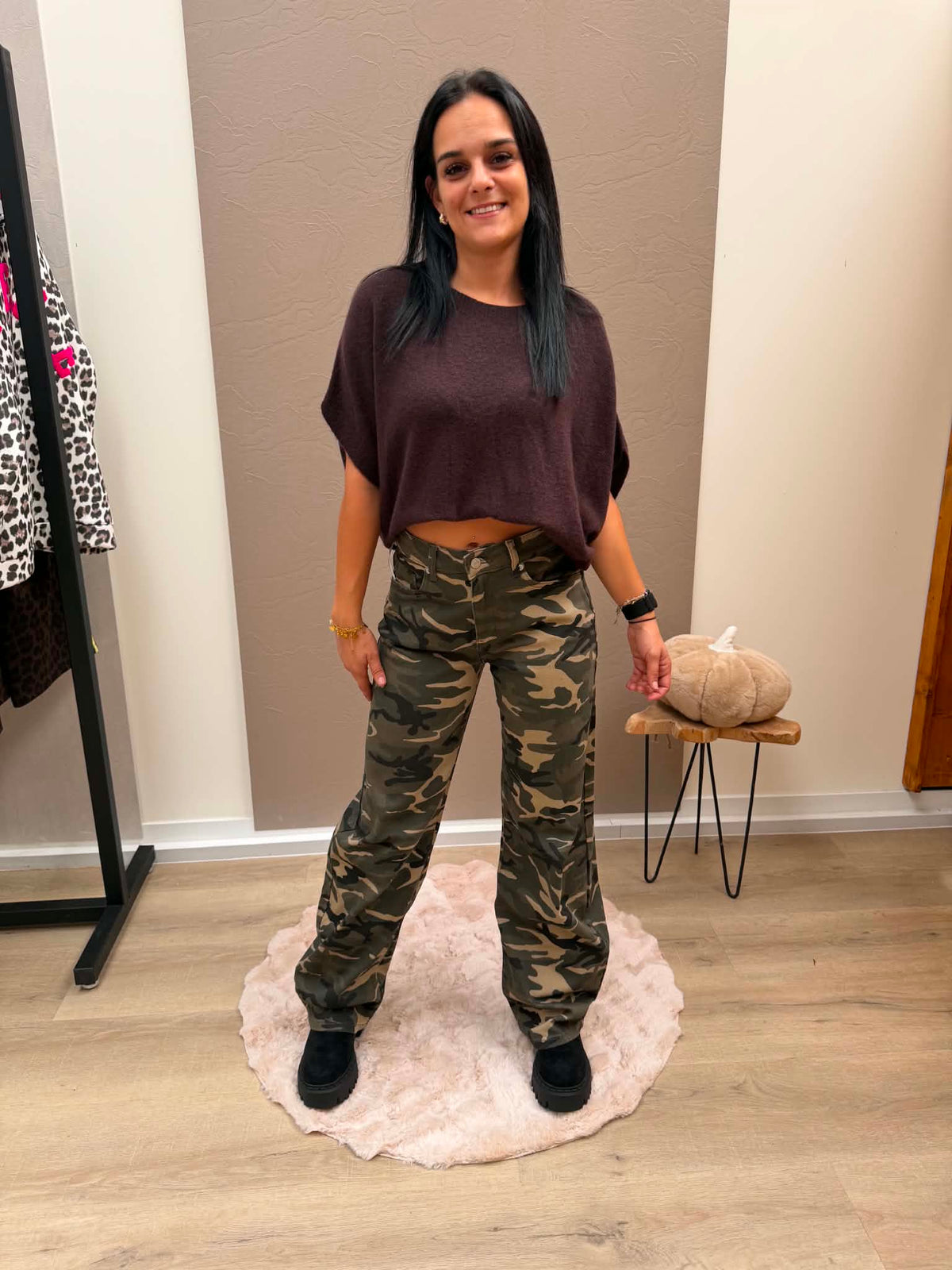 Senna broek - legerprint