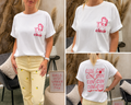 T-shirt Amy cin cin - wit