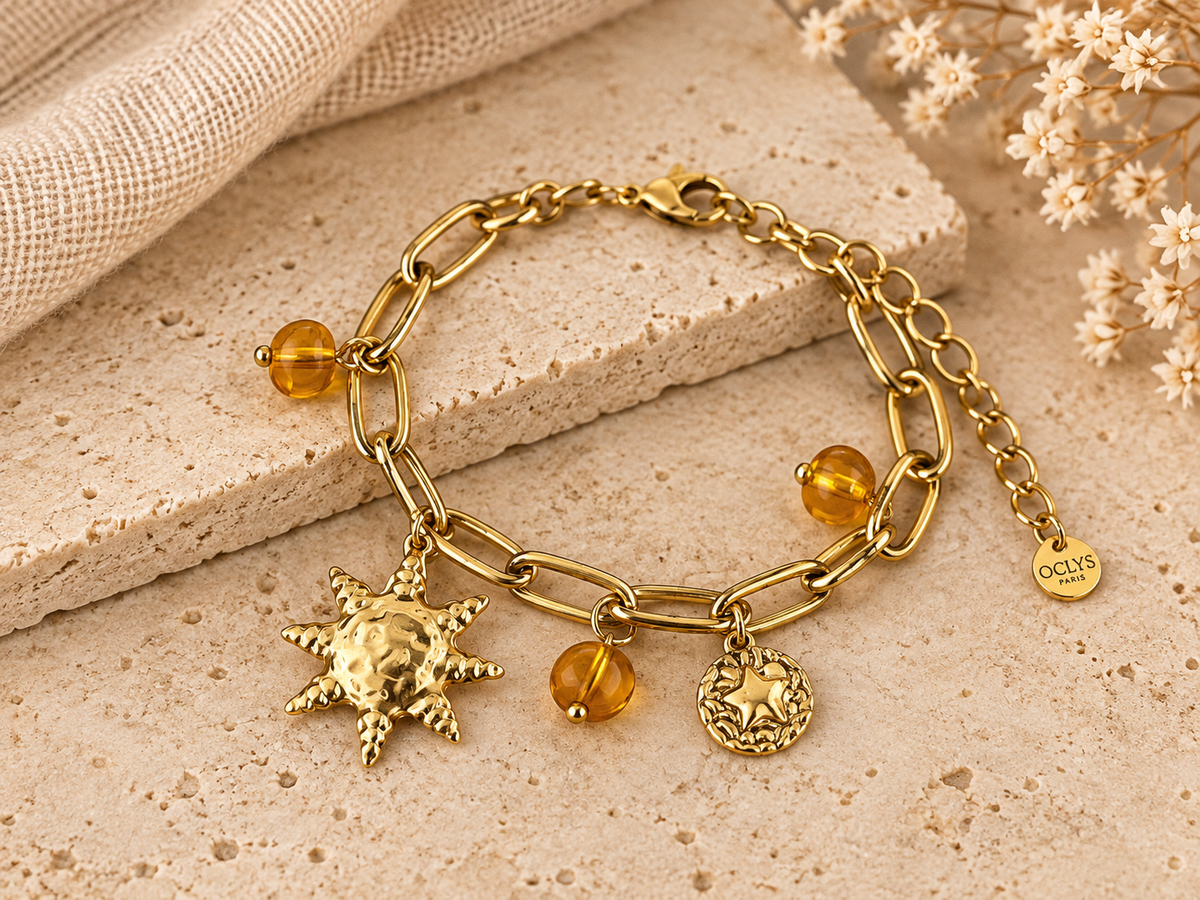 Bedelarmband zon